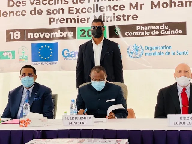 Plus de 2,5 millions de doses de vaccin anti-Covid reçues par la Guinée grâce à l’Union européenne